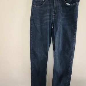 Wrangler Men's Dark Blue Straight Jeans